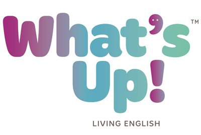 WHATS UP LIVING ENGLISH logo